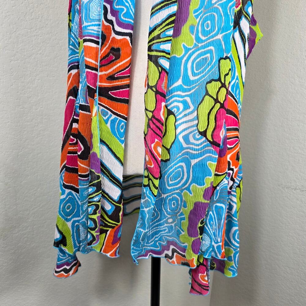 Plaza Collection Butterfly Kidcore Cardigan Womens L Multicolor Y2K Indie Artsy - Picture 4 of 9